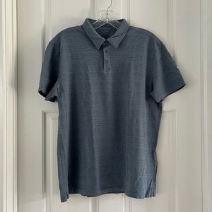 Jon Varvatos Blue Short Sleeve Polo Shirt